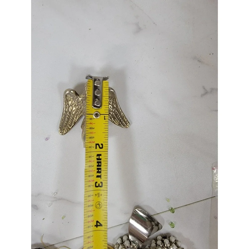 Brass American Bald EAGLE Screw-Flag Topper FINIAL Drawer‎ Pull Lamp Part Piece
